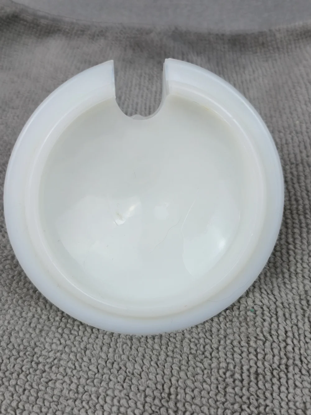 Vintage Fenton White Milk Glass Hobnail Jam / Jelly Jar with Lid & Spoon